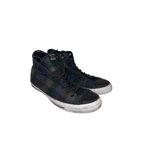 Converse Chuck Taylor All Star Woolrich Hi Sneakers Black Thunder Plaid, 12.5 - Picture 1 of 11